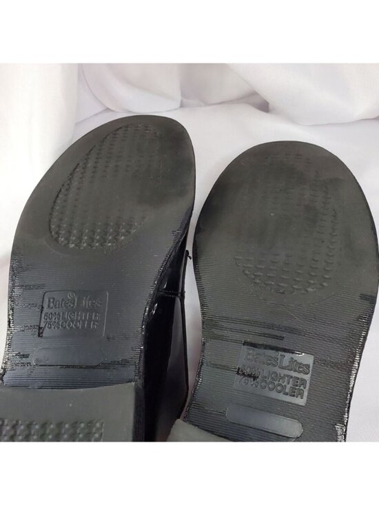 Bates High Gloss Black Oxford Dress Shoes Military Duty Mens 9.5E Vibram Leather main image 13
